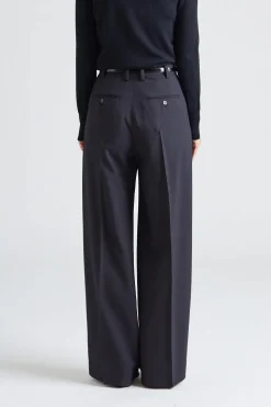 Darcey Wool Trousers Black