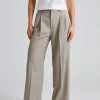 Darcey Wool Trousers Sage Melange