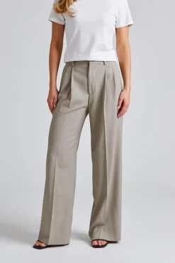 Darcey Wool Trousers Sage Melange