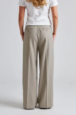 Darcey Wool Trousers Sage Melange
