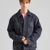 Denim Jacket - Relaxed fit FN-UX-OUTW000062 Black
