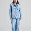 Denim Jacket - Relaxed Fit FN-UX-OUTW000065 Light Blue