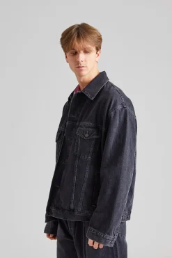 Denim Jacket - Relaxed fit FN-UX-OUTW000062 Black