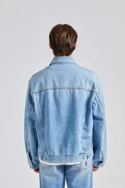 Denim Jacket - Relaxed Fit FN-UX-OUTW000065 Light Blue