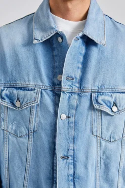 Denim Jacket - Relaxed Fit FN-UX-OUTW000065 Light Blue