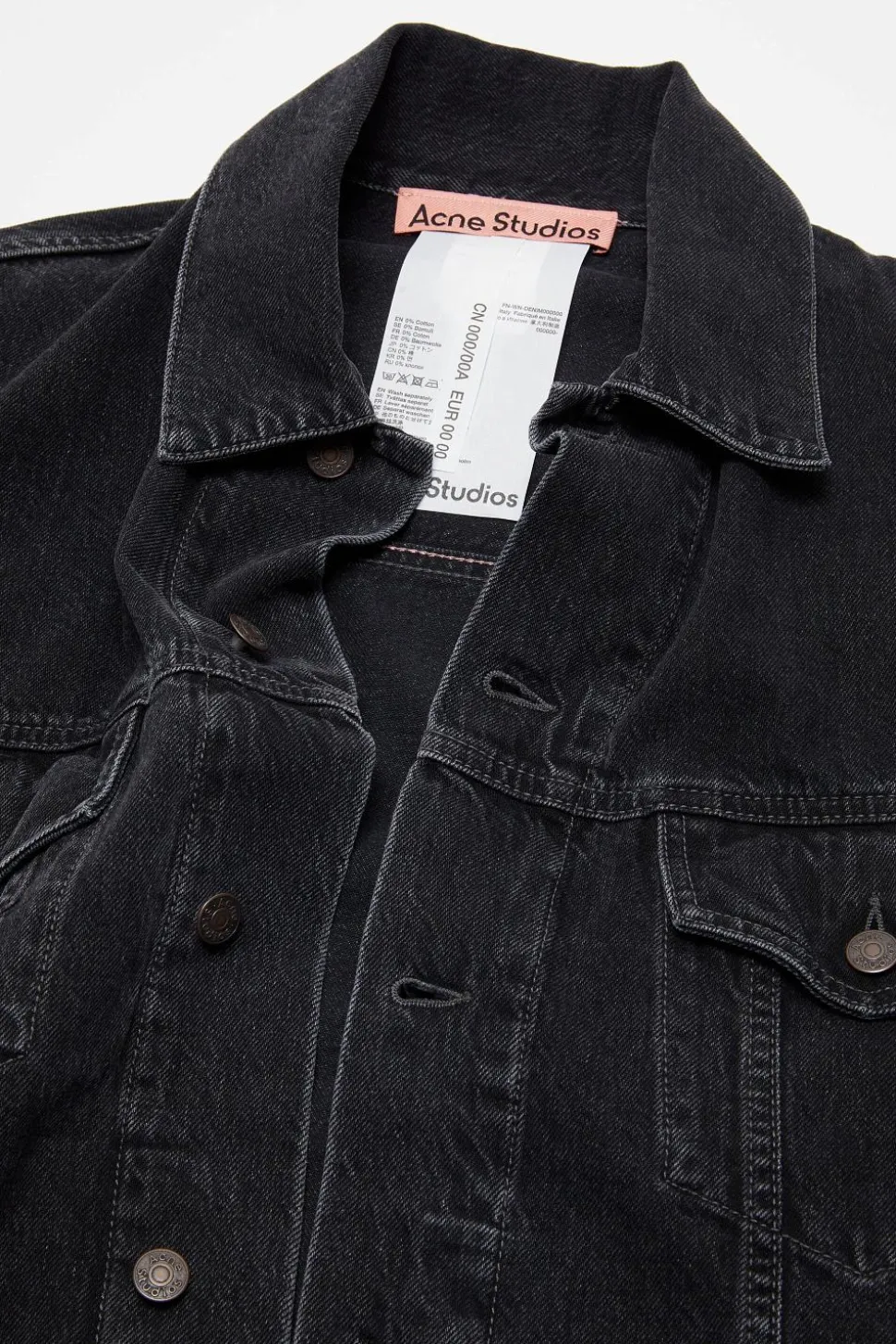 Denim Jacket - Relaxed fit FN-UX-OUTW000062 Black