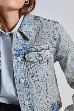 Denim Jacket Blue/Beige FN-WN-OUTW000882