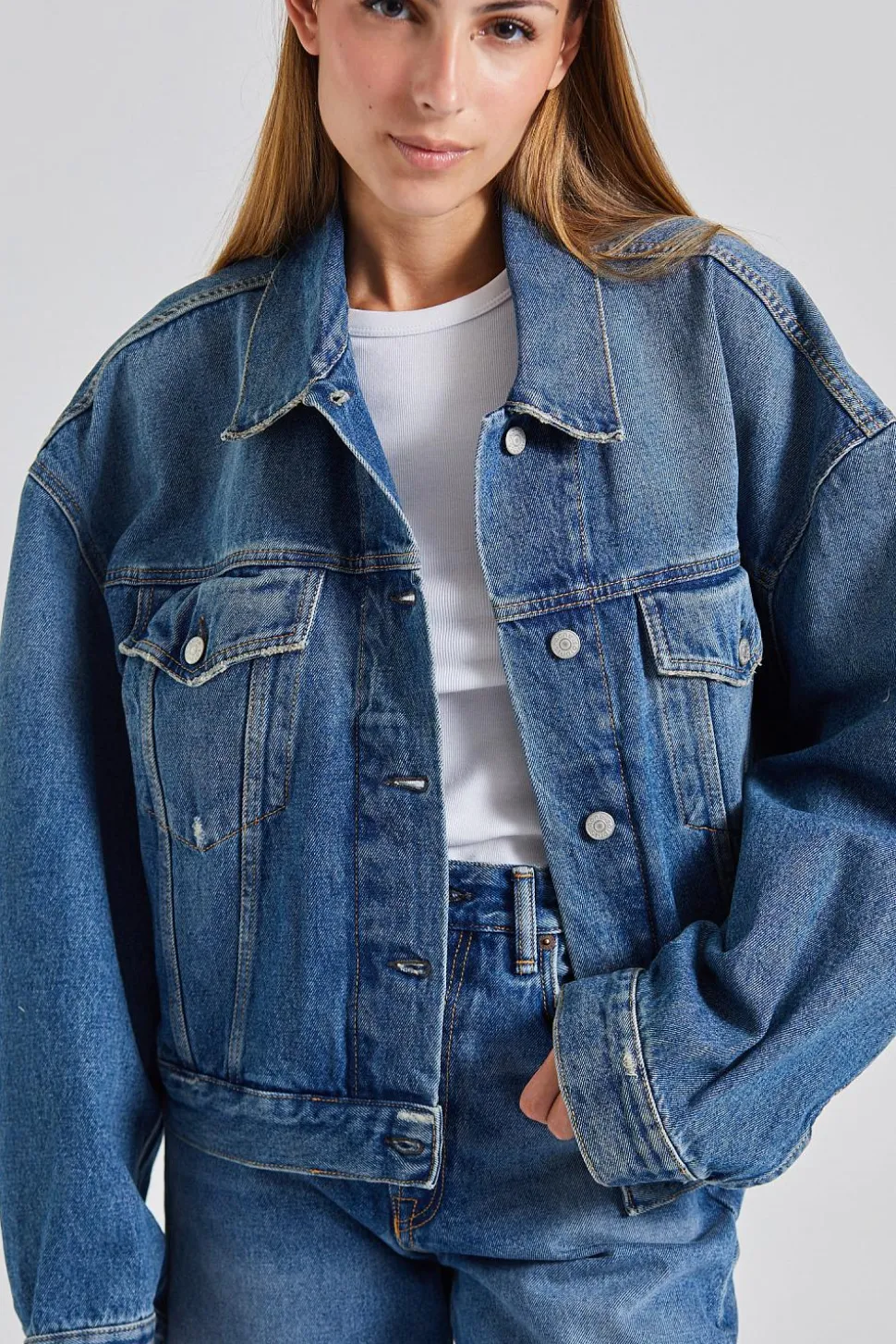 Denim Jacket FN-WN-OUTW000514 Mid Blue
