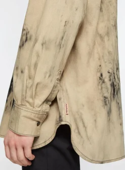 Denim Shirt Relaxed Fit FN-UX-SHIR000020 Black/Beige