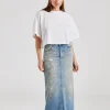 Denim Skirt FN-WN-SKIR000644 Light Blue