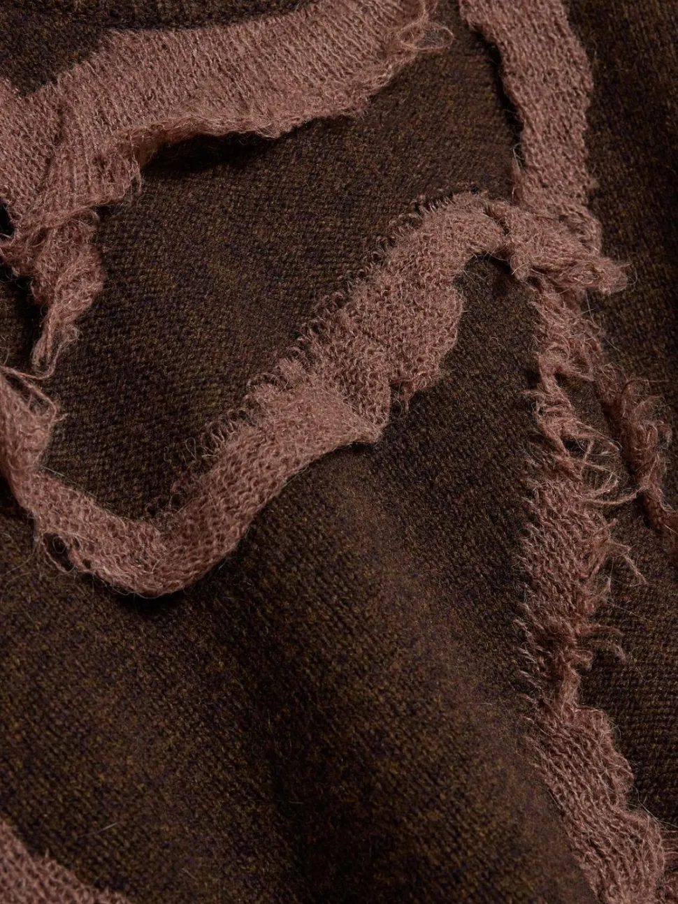 Distressed Emblem Crew Brown Mix