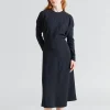 Dolman Midi Dress Black