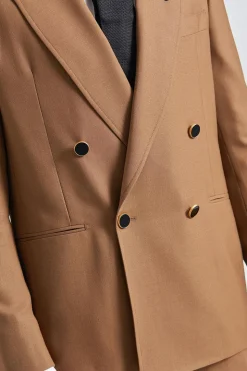 Double Breasted Attitude Blazer Brown