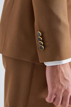 Double Breasted Attitude Blazer Brown