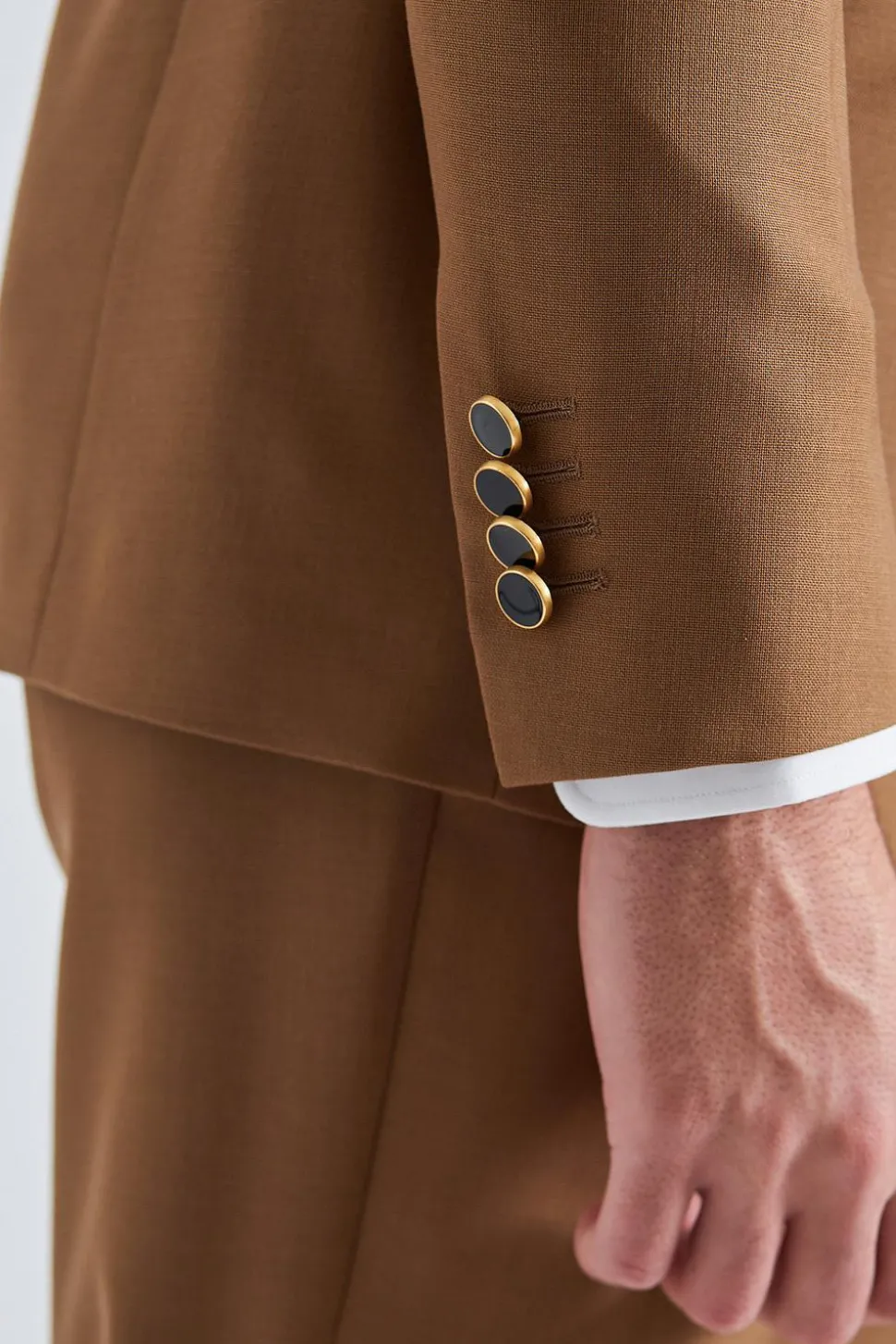 Double Breasted Attitude Blazer Brown