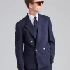 Double Breasted Feeling Jacket Navy