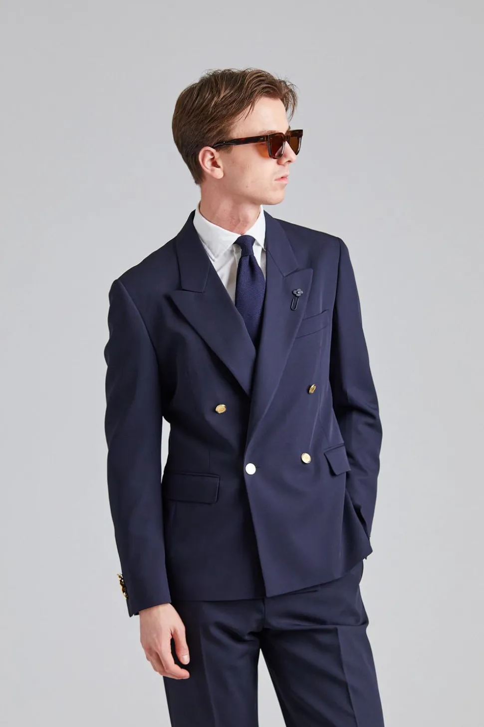 Double Breasted Feeling Jacket Navy