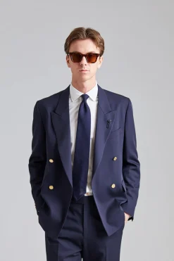 Double Breasted Feeling Jacket Navy
