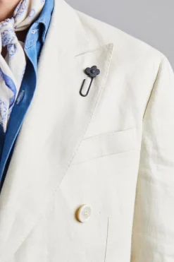 Double Breasted Roma Jacket Beige