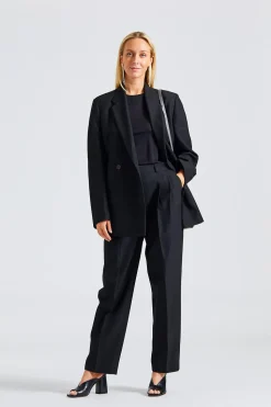 Double-Breasted Blazer Black