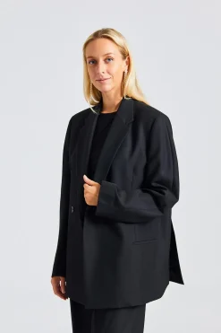 Double-Breasted Blazer Black