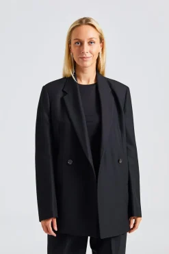 Double-Breasted Blazer Black