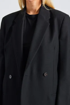 Double-Breasted Blazer Black