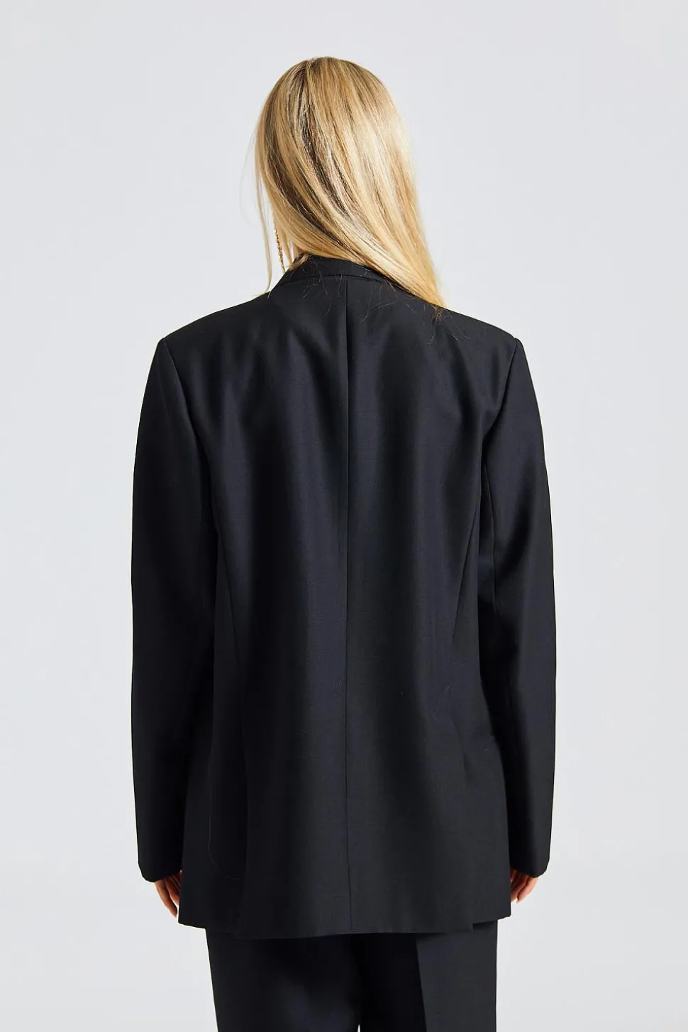 Double-Breasted Blazer Black