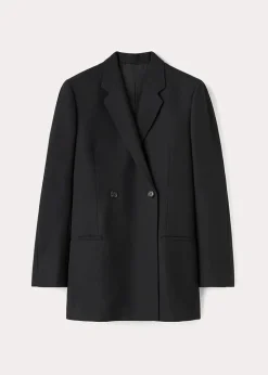 Double-Breasted Blazer Black
