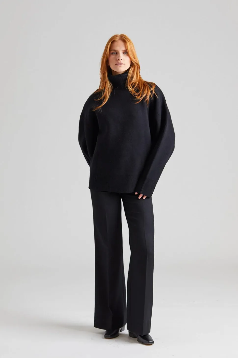 Double-knit Turtleneck Black