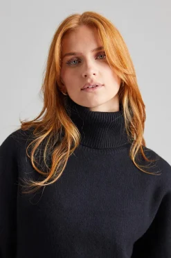 Double-knit Turtleneck Black