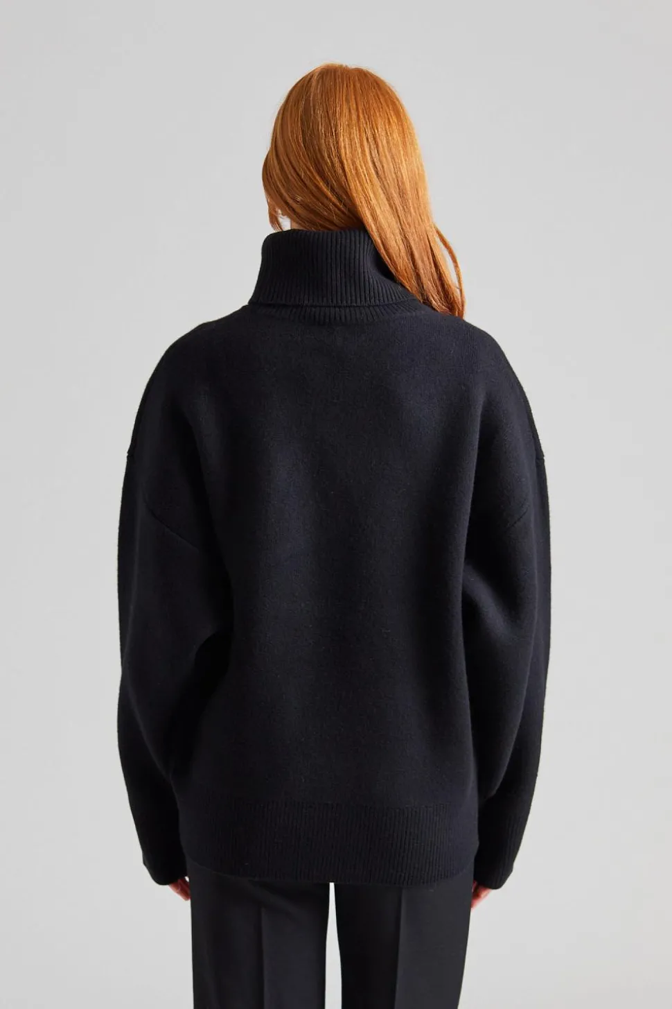 Double-knit Turtleneck Black