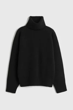 Double-knit Turtleneck Black