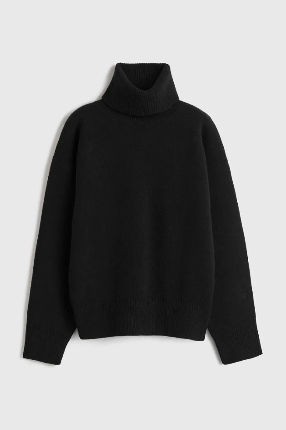 Double-knit Turtleneck Black