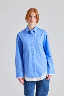 Double-Leayer Shirt Oxford Blue
