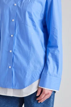 Double-Leayer Shirt Oxford Blue
