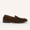 Drake's Summer Loafer Dark Brown