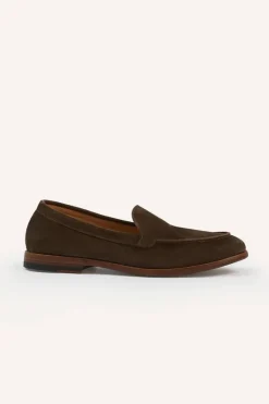 Drake's Summer Loafer Dark Brown