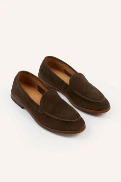 Drake's Summer Loafer Dark Brown
