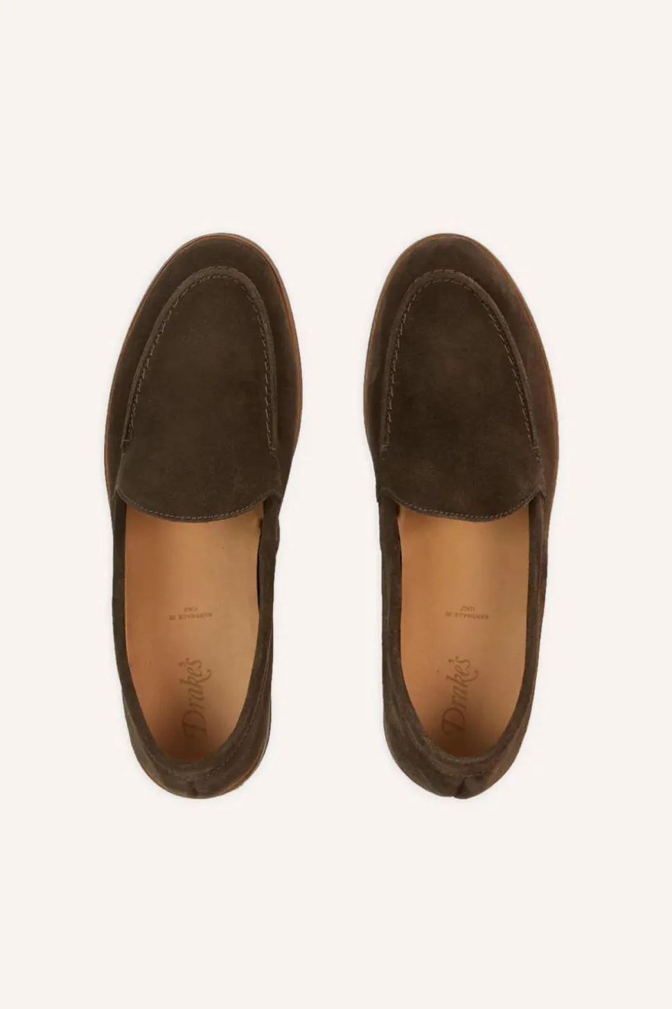 Drake's Summer Loafer Dark Brown