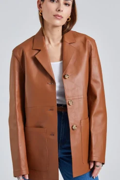 Easy Leather Jacket Tan