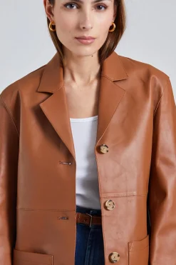 Easy Leather Jacket Tan