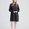 Ebony Midi Dress Black