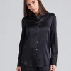 Eira Silk Shirt Black