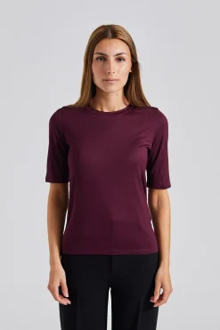 Elena Tee Burgundy