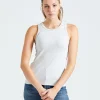 Ella Rib Top Grey Melange