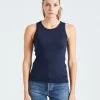 Ella Rib Top Navy