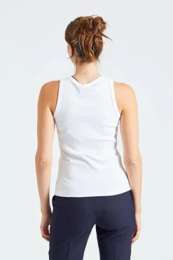 Ella Rib Top White