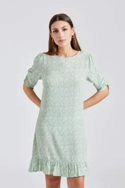 Ellen Dress Green Shades