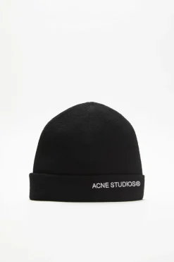 Embroidered Logo Beanie FN-UX-HATS000252 Black